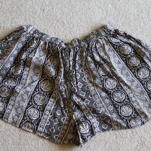 Flowy Patterned Shorts